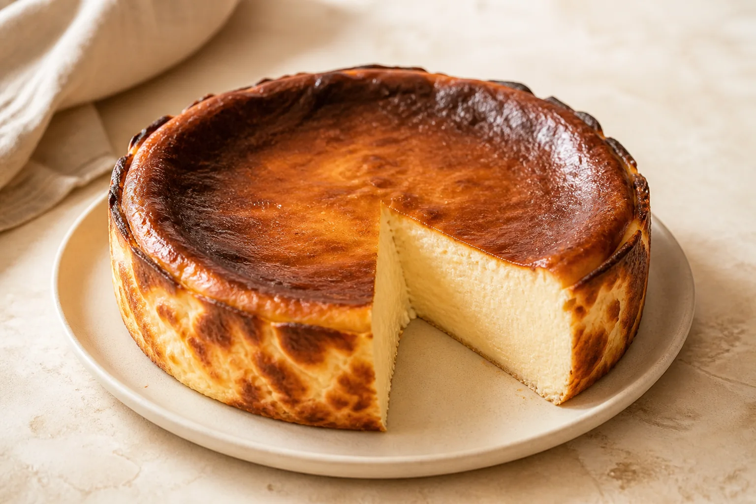 Classic San Sebastian burnt cheesecake